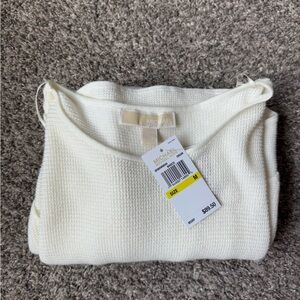 Michael Kors Cream Knit Top